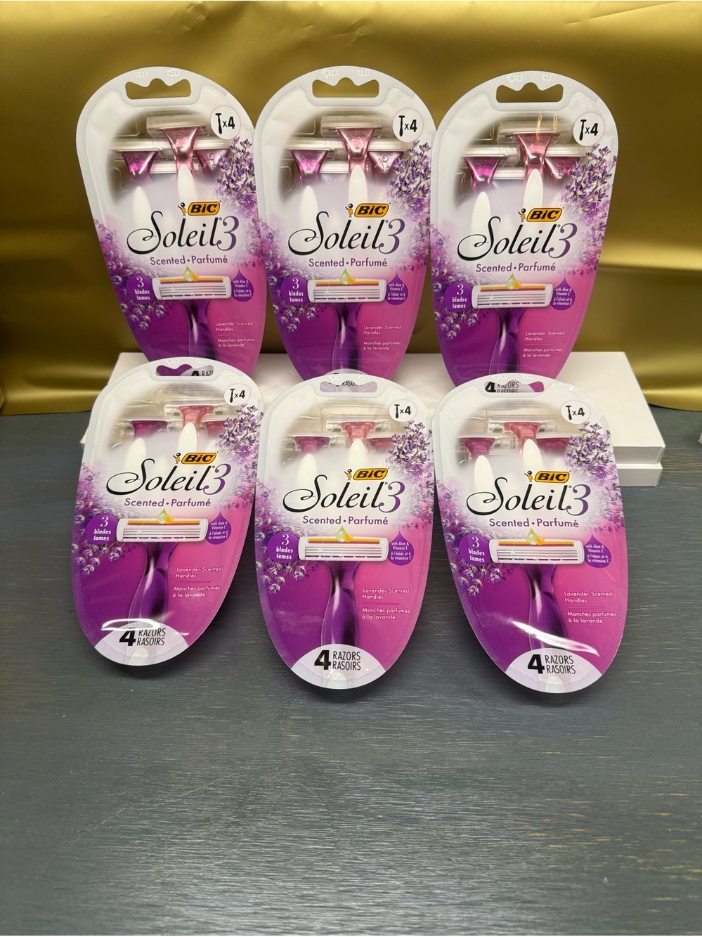 bic soleil scented razors bundle of 6 packs